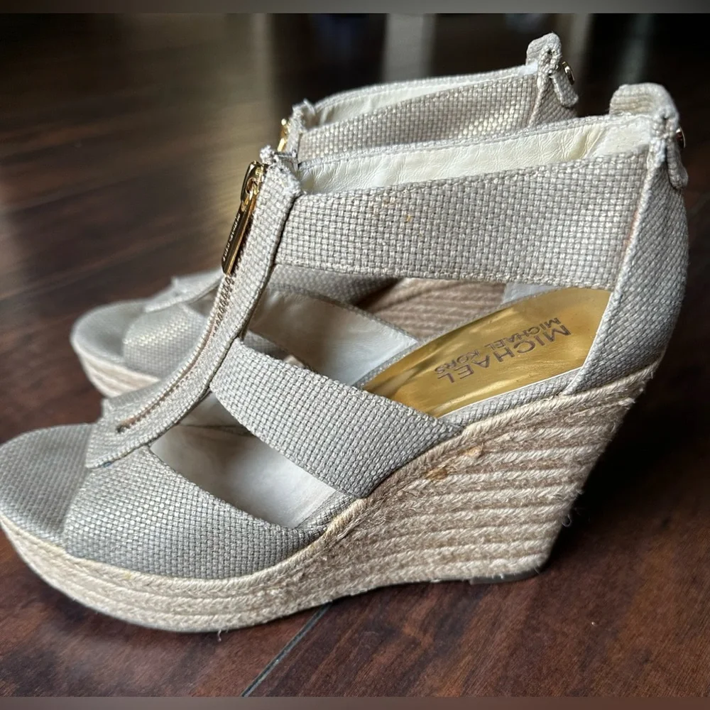 Michael kors Damita sandal textile upper wedge